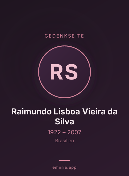 Gedenkportrait von Raimundo Lisboa Vieira da Silva