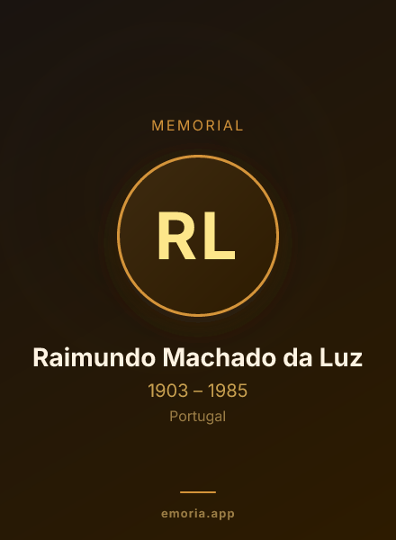 Memorial portrait of Raimundo Machado da Luz
