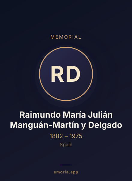 Memorial portrait of Raimundo María Julián Manguán-Martín y Delgado