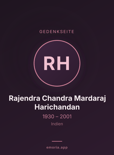 Gedenkportrait von Rajendra Chandra Mardaraj Harichandan