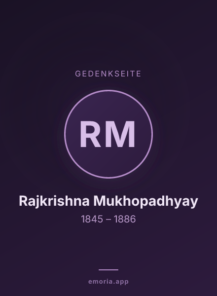 Gedenkportrait von Rajkrishna Mukhopadhyay