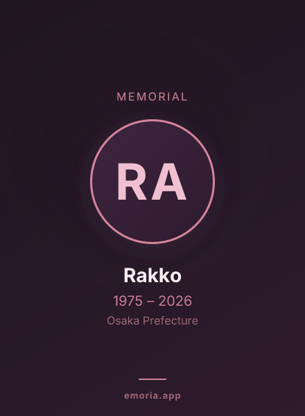 Memorial portrait of Rakko