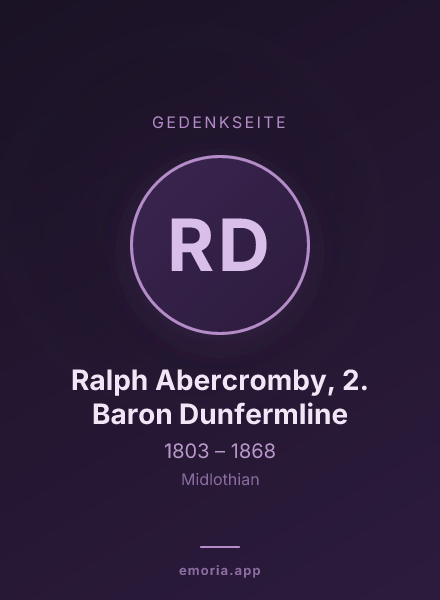 Gedenkportrait von Ralph Abercromby, 2. Baron Dunfermline