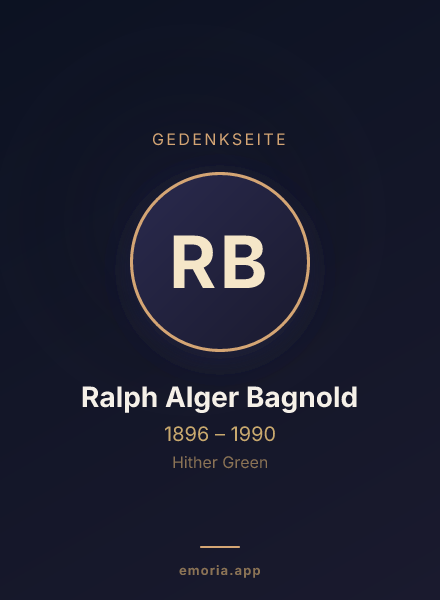 Gedenkportrait von Ralph Alger Bagnold