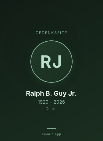 Gedenkportrait von Ralph B. Guy Jr.
