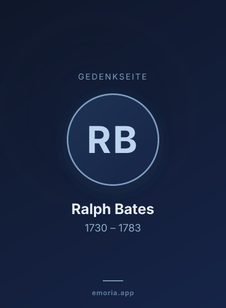 Gedenkportrait von Ralph Bates