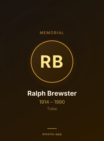Memorial portrait of Ralph Brewster