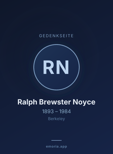 Gedenkportrait von Ralph Brewster Noyce