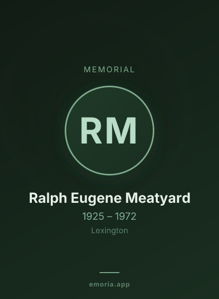 Memorial portrait of Ralph Eugene Meatyard