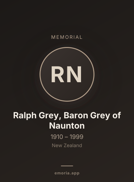 Memorial portrait of Ralph Grey, Baron Grey of Naunton