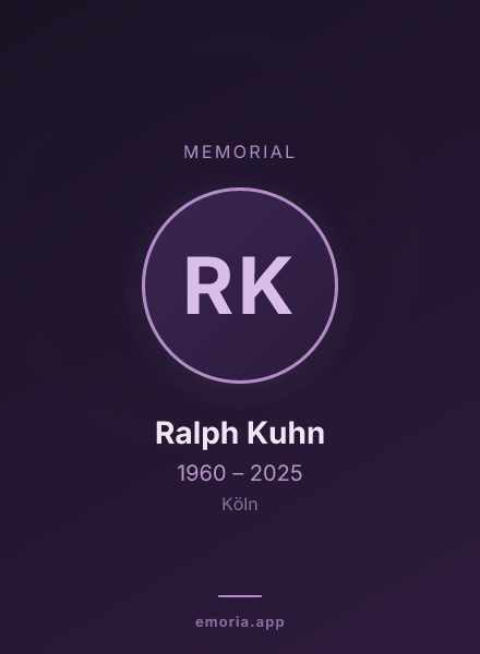 Memorial portrait of Ralph Kuhn
