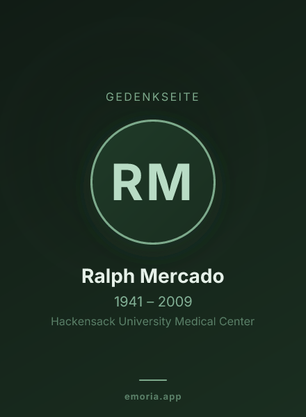 Gedenkportrait von Ralph Mercado