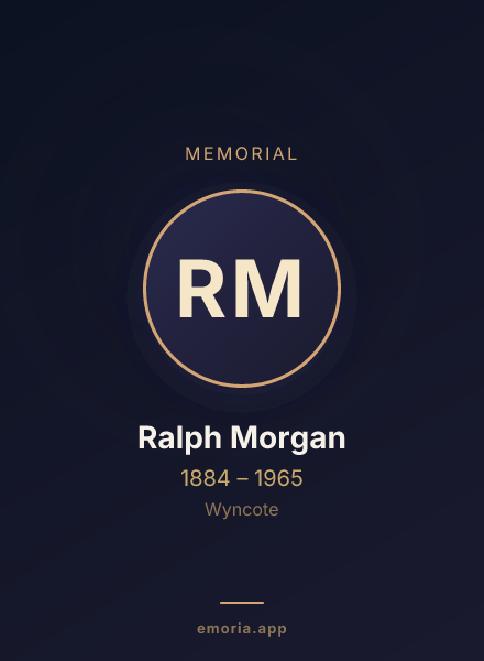 Memorial portrait of Ralph Morgan