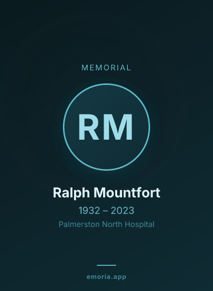 Memorial portrait of Ralph Mountfort