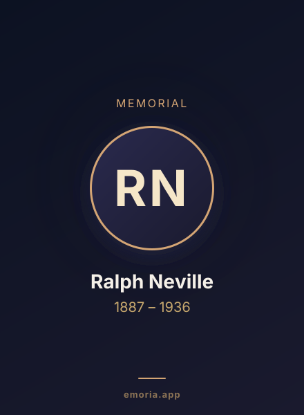 Memorial portrait of Ralph Neville