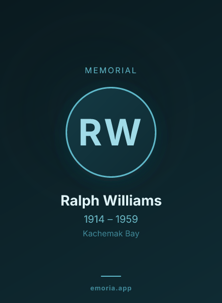 Memorial portrait of Ralph Williams