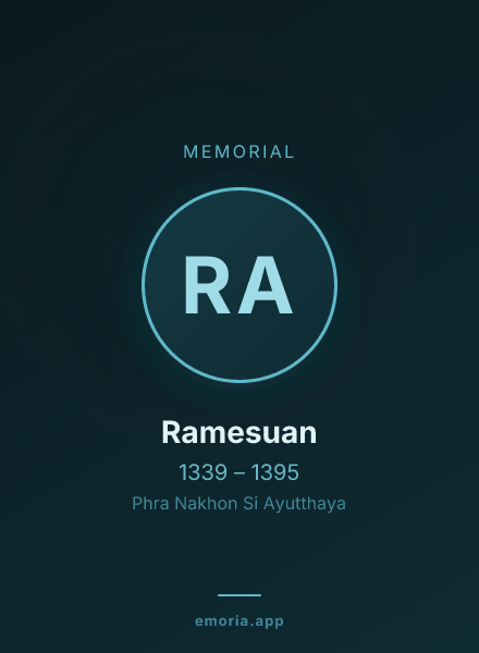 Memorial portrait of Ramesuan