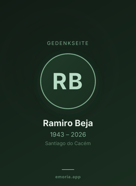 Gedenkportrait von Ramiro Beja