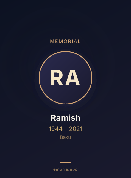 Memorial portrait of Ramish