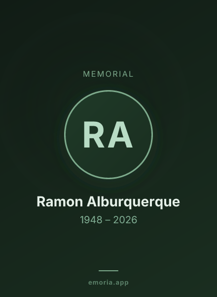 Memorial portrait of Ramon Alburquerque