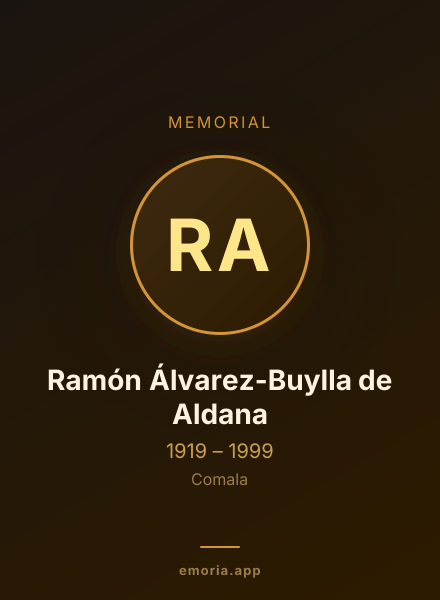 Memorial portrait of Ramón Álvarez-Buylla de Aldana