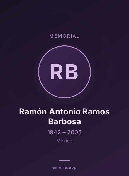 Memorial portrait of Ramón Antonio Ramos Barbosa