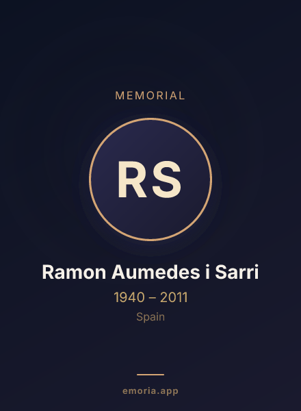 Memorial portrait of Ramon Aumedes i Sarri