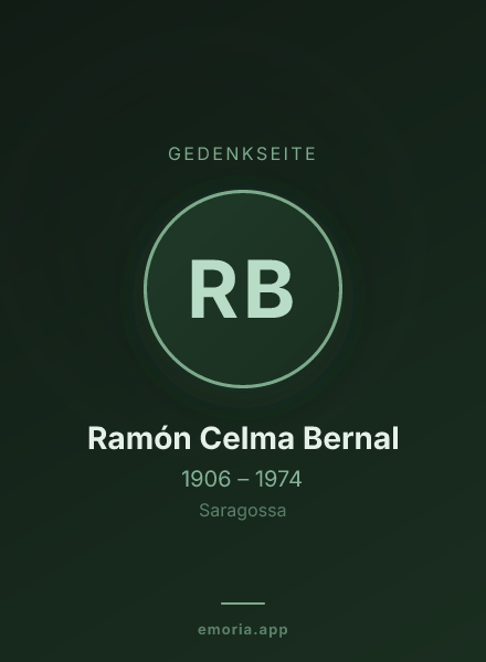 Gedenkportrait von Ramón Celma Bernal
