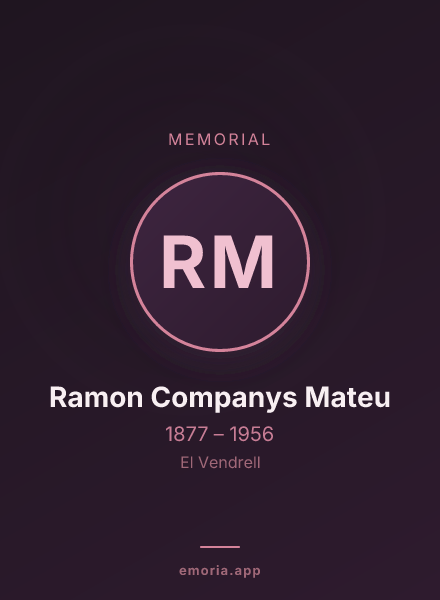 Memorial portrait of Ramon Companys Mateu