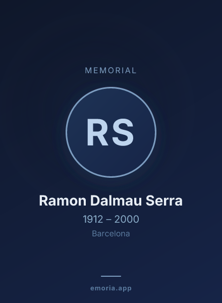 Memorial portrait of Ramon Dalmau Serra
