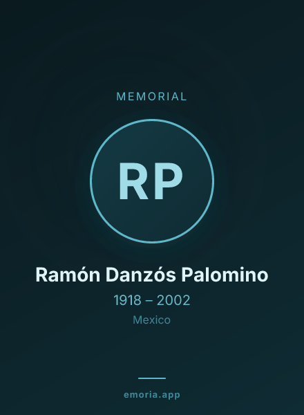 Memorial portrait of Ramón Danzós Palomino