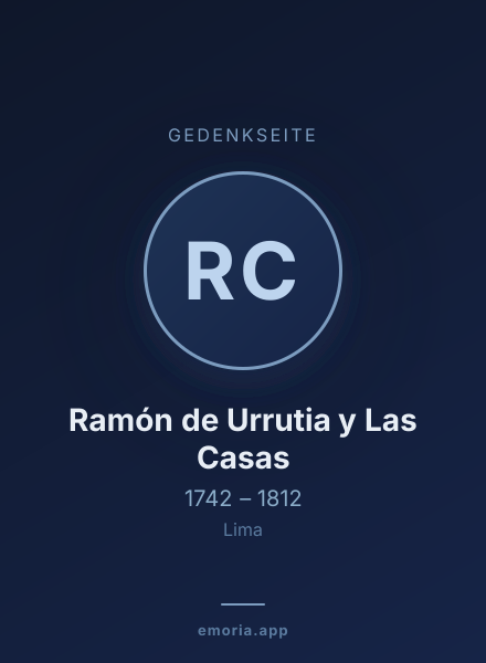 Gedenkportrait von Ramón de Urrutia y Las Casas