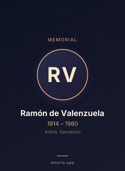 Memorial portrait of Ramón de Valenzuela