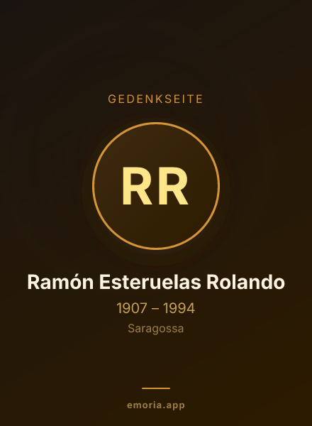 Gedenkportrait von Ramón Esteruelas Rolando