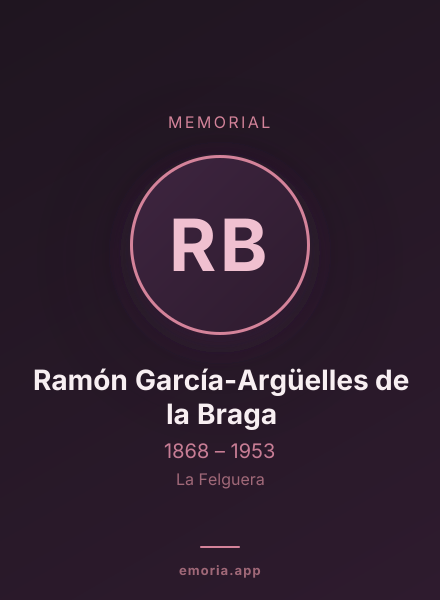 Memorial portrait of Ramón García-Argüelles de la Braga
