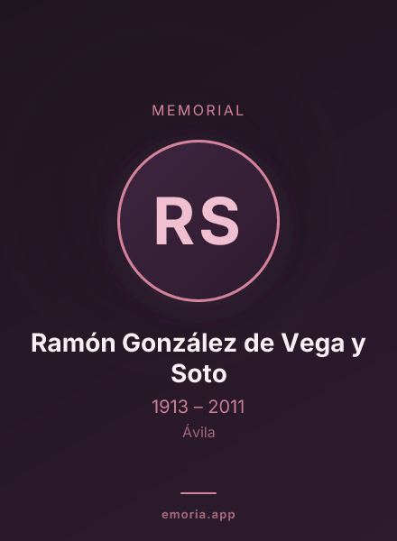 Memorial portrait of Ramón González de Vega y Soto
