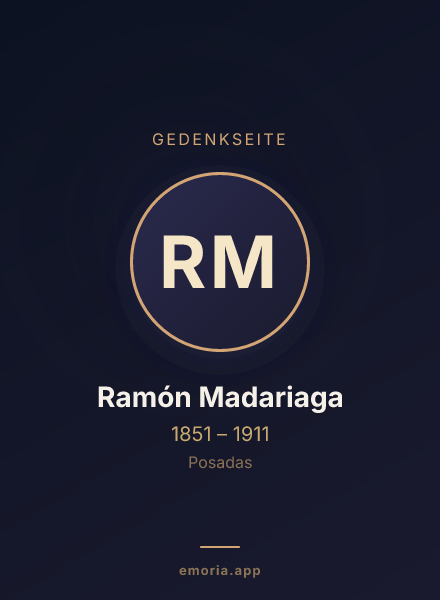 Gedenkportrait von Ramón Madariaga