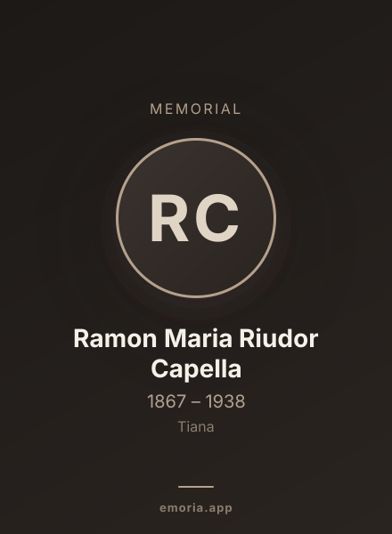 Memorial portrait of Ramon Maria Riudor Capella