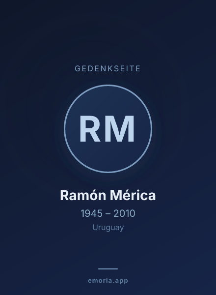 Gedenkportrait von Ramón Mérica
