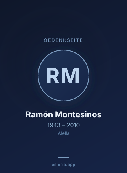 Gedenkportrait von Ramón Montesinos