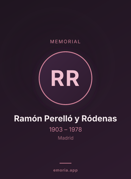 Memorial portrait of Ramón Perelló y Ródenas