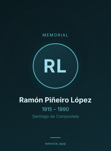 Memorial portrait of Ramón Piñeiro López