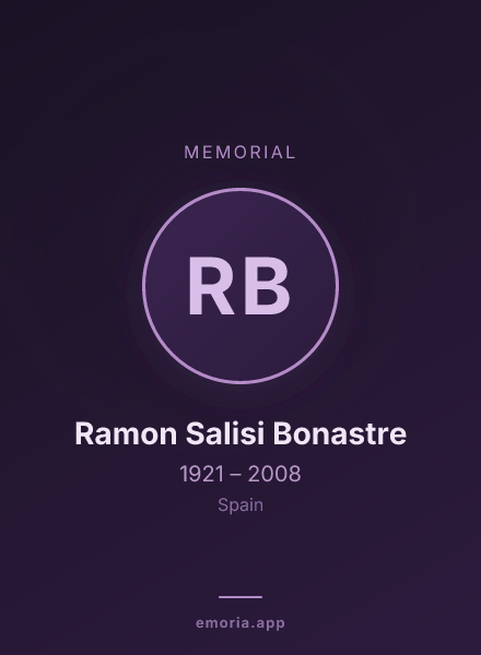 Memorial portrait of Ramon Salisi Bonastre