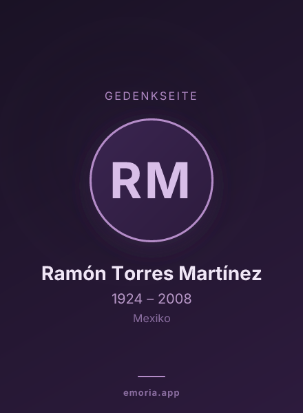 Gedenkportrait von Ramón Torres Martínez