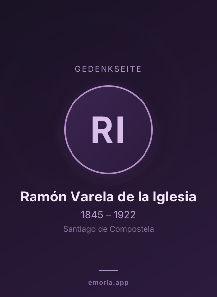 Gedenkportrait von Ramón Varela de la Iglesia