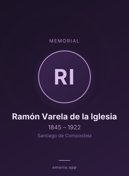 Memorial portrait of Ramón Varela de la Iglesia