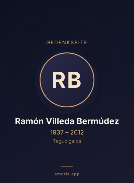 Gedenkportrait von Ramón Villeda Bermúdez