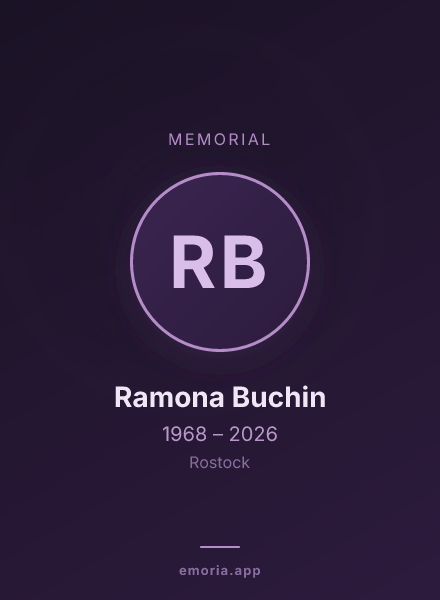 Memorial portrait of Ramona Buchin