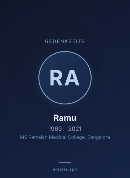 Gedenkportrait von Ramu