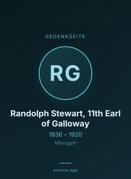 Gedenkportrait von Randolph Stewart, 11th Earl of Galloway